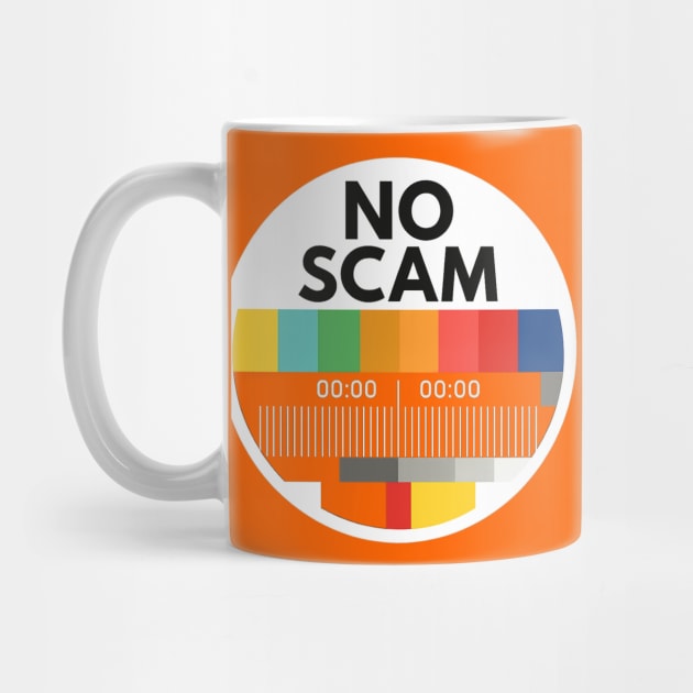 No Scam – Test Pattern Tribute Shirt by THE CRYPTO PONZI SCHEME AVENGER